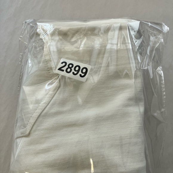 Anthropologie Pilcro The High Rise Flare Jeans Sz 24 White Lace Hem Casual - Picture 9 of 9